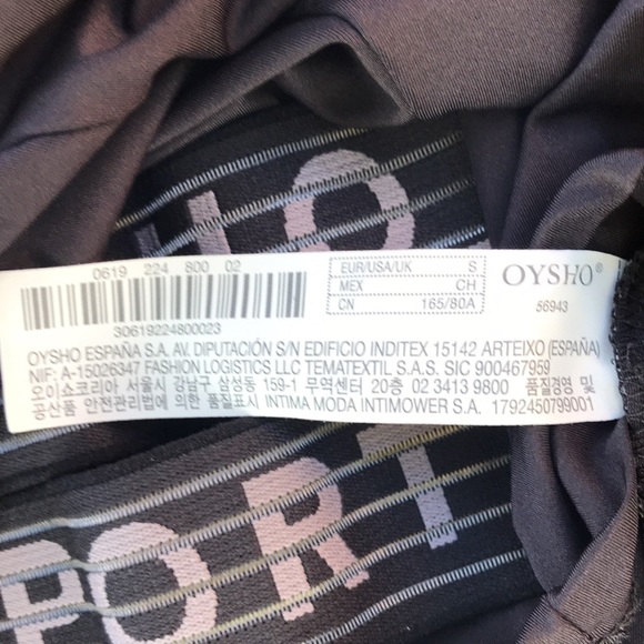 RARE Oysho Sport Logo-Strips Crop T-Shirt - Picture 8 of 9